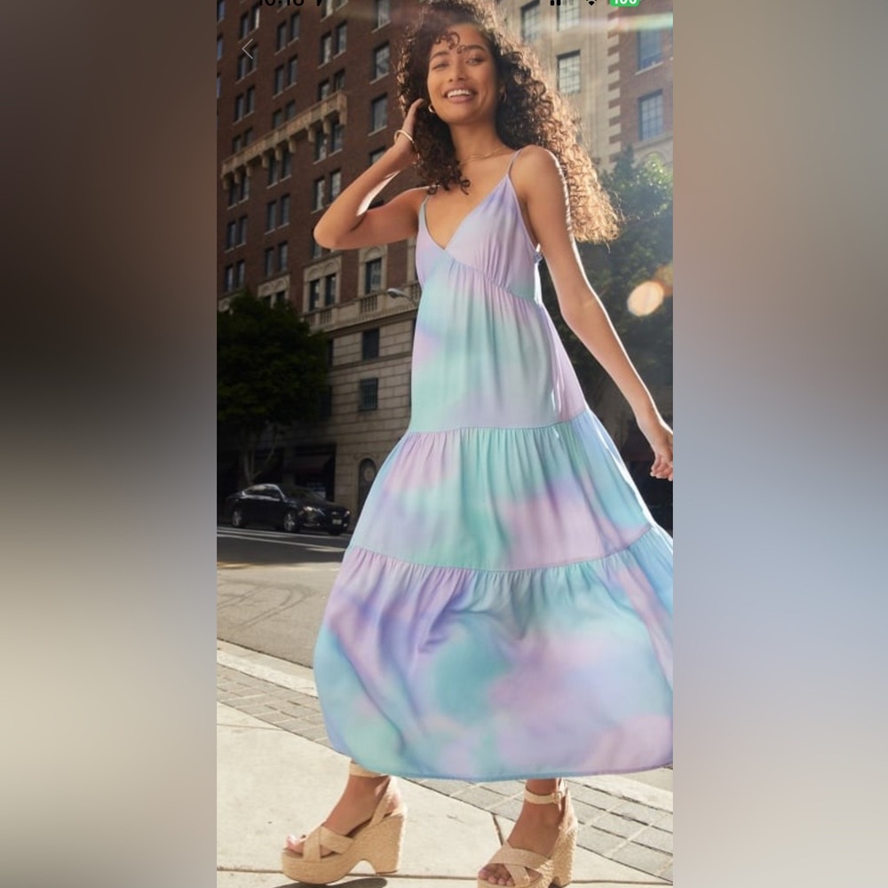 JustFab tiered maxi dress.